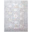 Hand Knotted Wool Area Rug in Silver