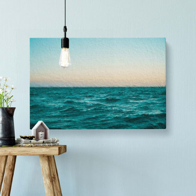 Ocean Stripe - Wrapped Canvas Painting