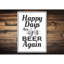 Plaque en aluminium Happy Days-58619563