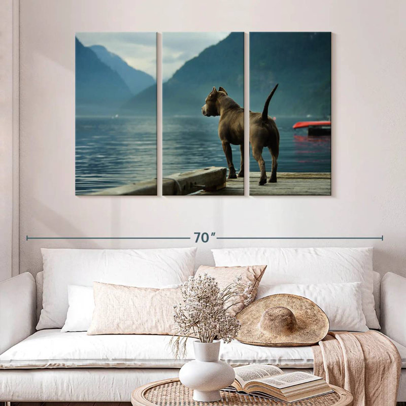 Brampt Pierside Pit Bull, 32" H x 50" W