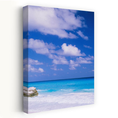 Vagues sur la plage, Cancun, Quintana Roo, Mexique, tranquille, abstrait, contemporain, plage, art naturel