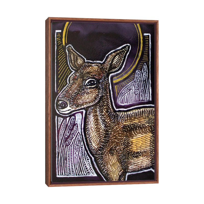 Oh! Deer by Lynnette Shelley - Floater Frame Painting on Canvas