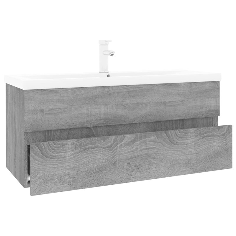 Shuff 1000mm Single Bathroom Vanity with Basin, Gray Sonoma