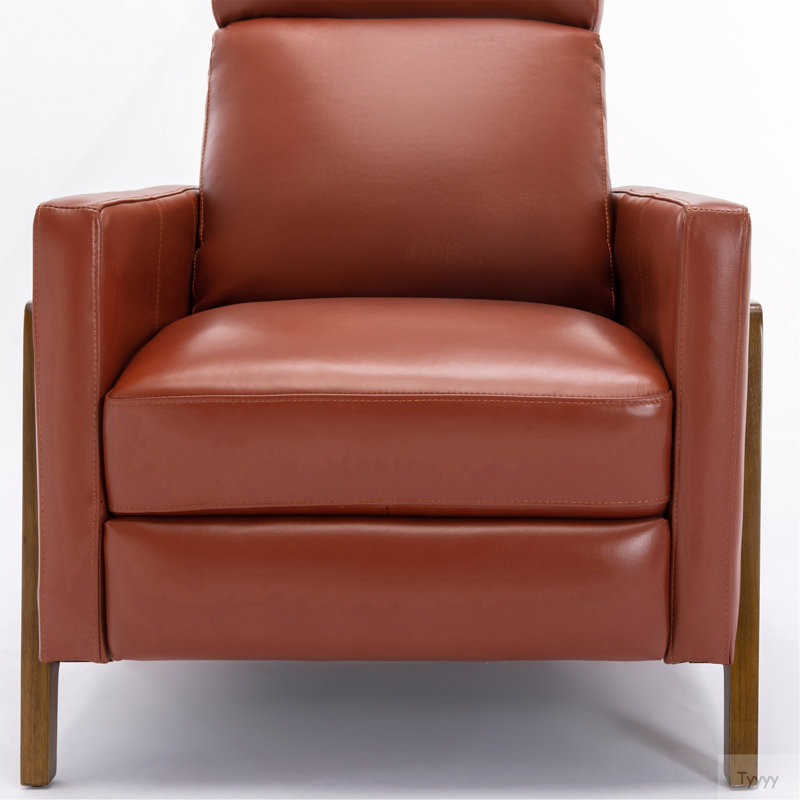 Fauteuil inclinable en cuir Richland, Caramel