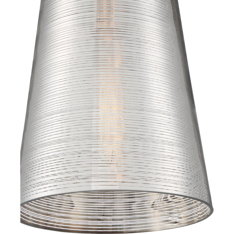 Luminaire suspendu conique à 1 lumière