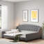 Modern Daybed With Tufted Button And Solid Legs-1175512114