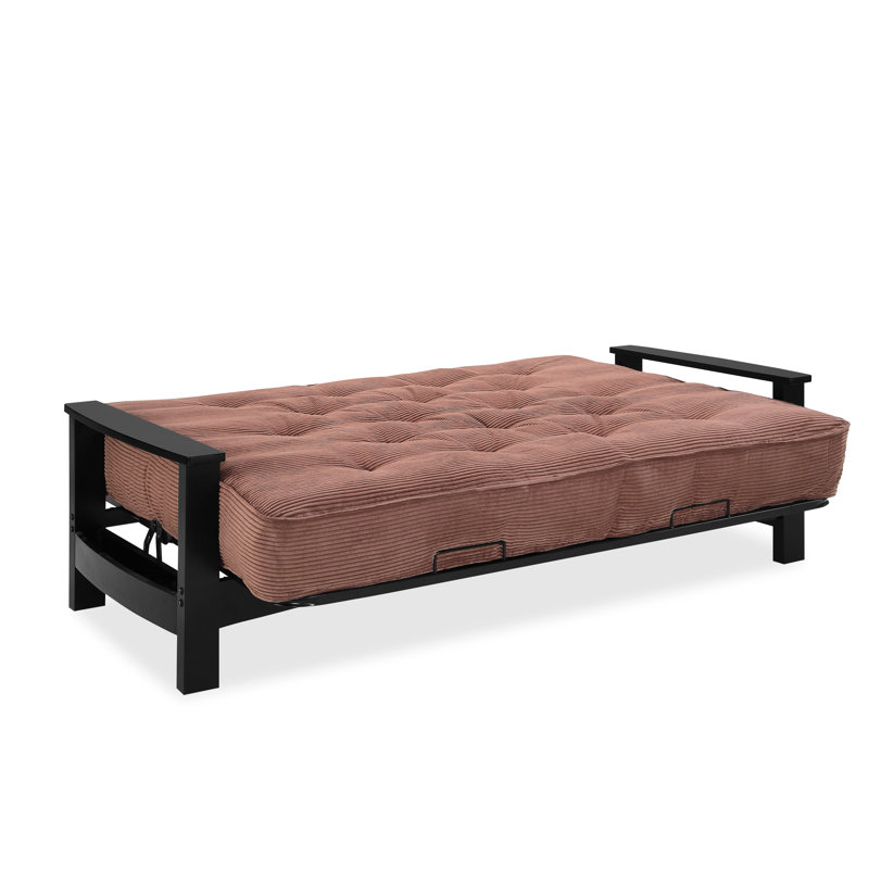 Futon et matelas Mccalla, Velours côtelé java