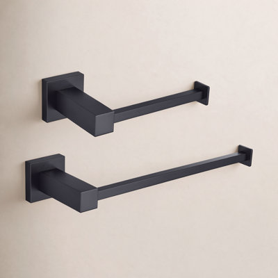 Cube 2-Piece Bathroom Hardware Set