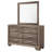 6-Drawer Dresser With Mirror Washed Taupe-465599161