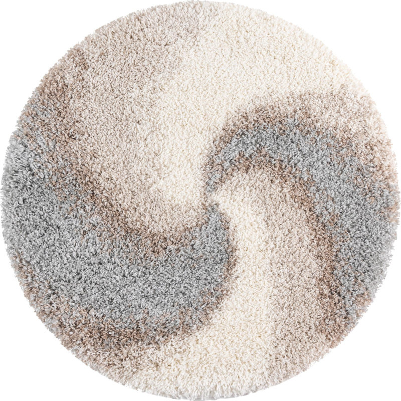 Abstract Indoor Rug, Round 3'3"