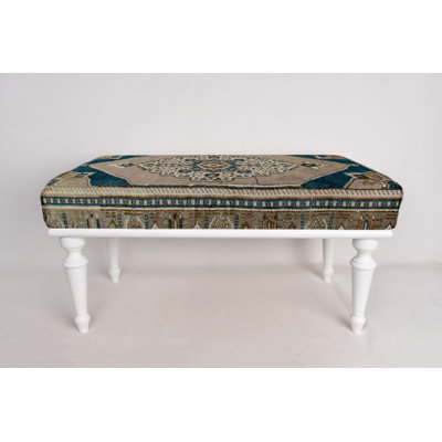 Cotton Upholstered Bench