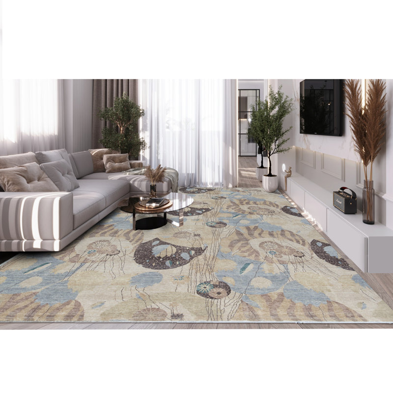 Brookhaven Abstract Area Rug in Ivory