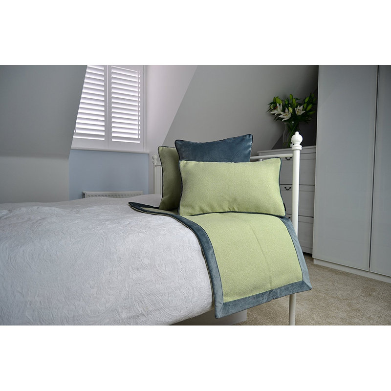 Locklin Throw Blanket, Sage Green/Grey, W130 x L200cm