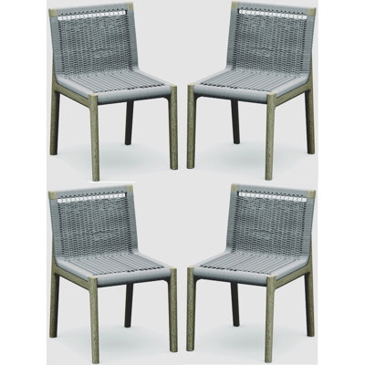 SemaWT Outdoor Teak Dining Side Chair