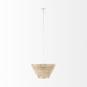 Leo Natural Cane 6 Tier Chandelier