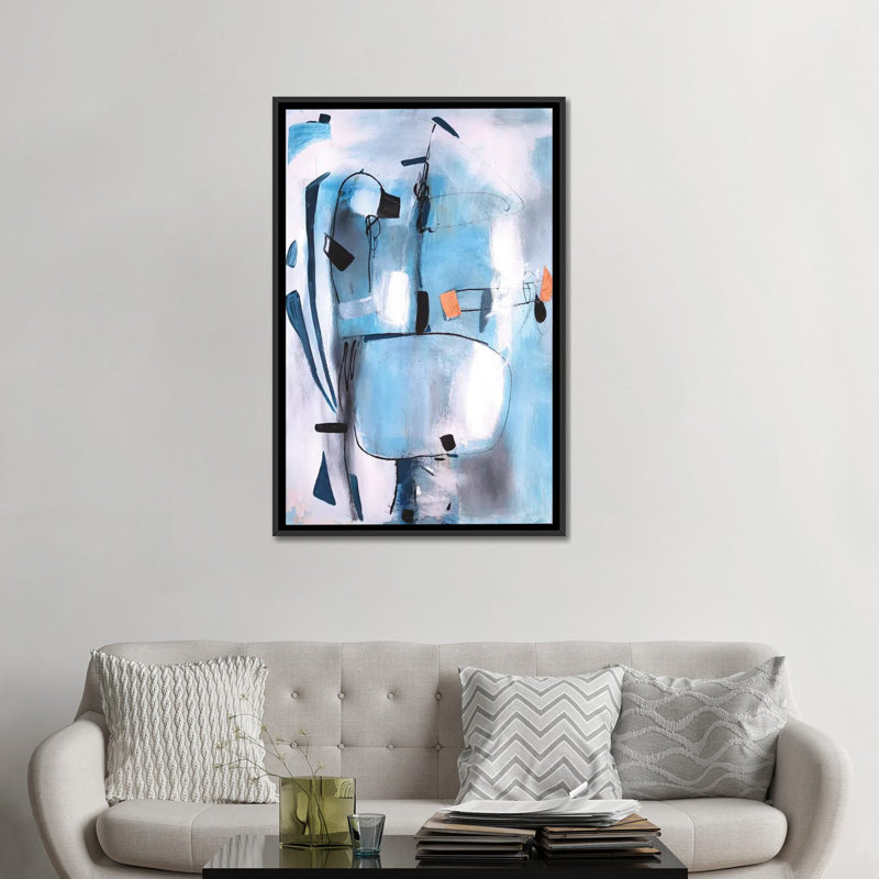 «Under Water» par Radiana Christova, impression sur toile tendue, H 26 po x l 18 po x P 1,5 po, Toile avec cadre noir