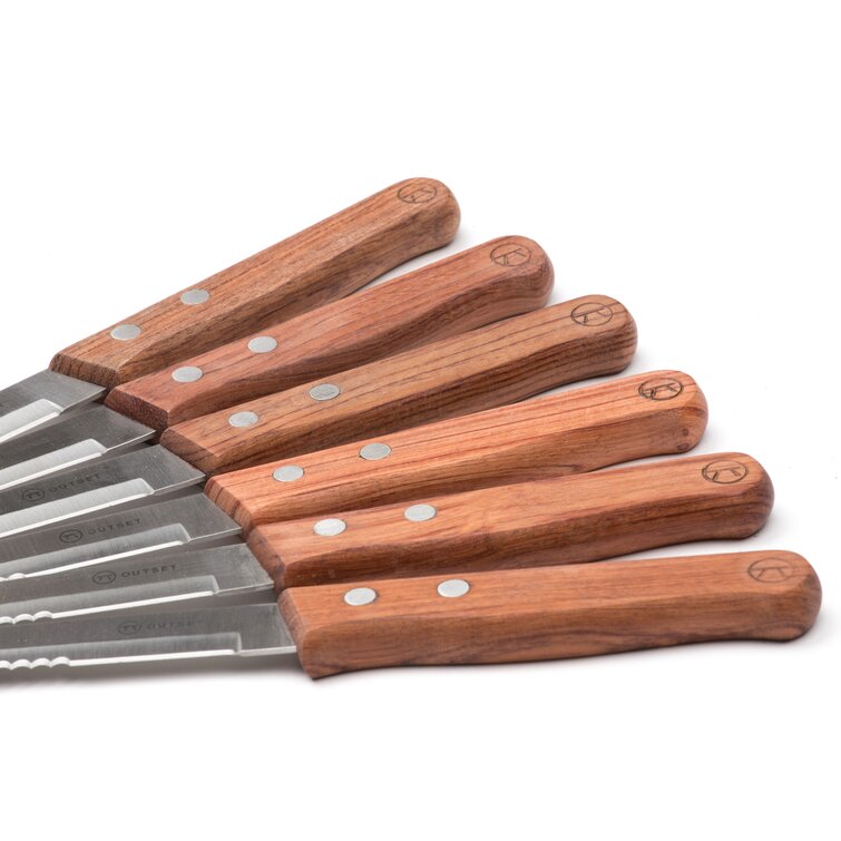 Outset Rosewood 6-Piece Steak Knife Set