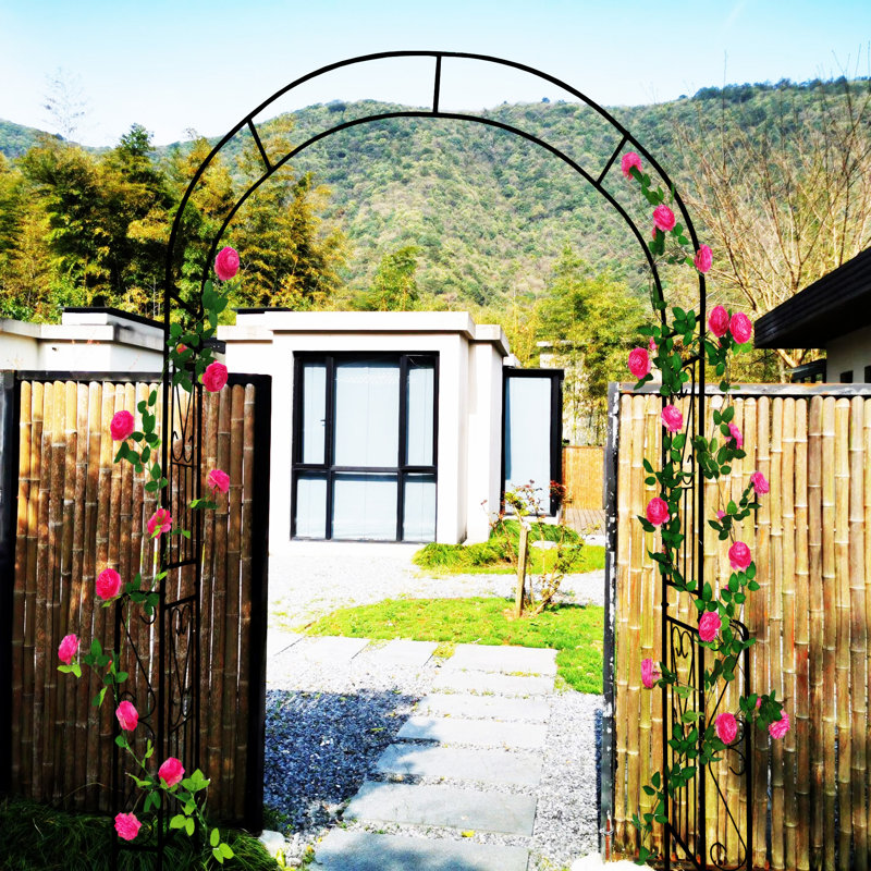 Arche de jardin en métal l 55 po x H 94,5 po
