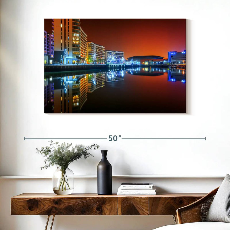 Belfast City Lights, H 26 po x l 39 po