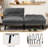 Isaul 68'' Upholstered Biscuit Back Convertible Sofa-158671442