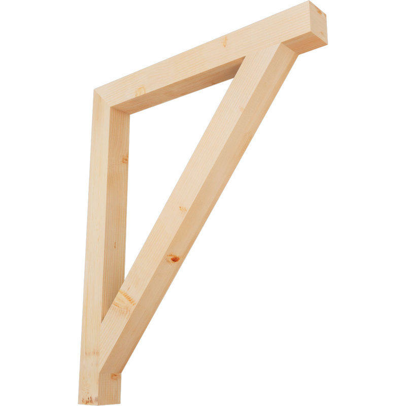 Support de bloc traditionnel, Douglas (lisse), 46" H x 4" W x 38" D