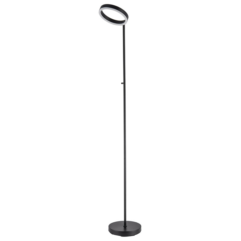 155 H cm Traditional Floor Lamp, Black, Matte Black