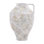 Halina 18" Tall Terracotta Vase, Distressed White
