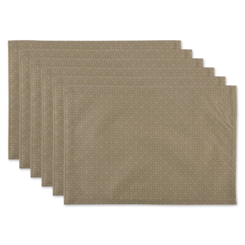 Jakevis Polyester Rectangle Placemat, Brown