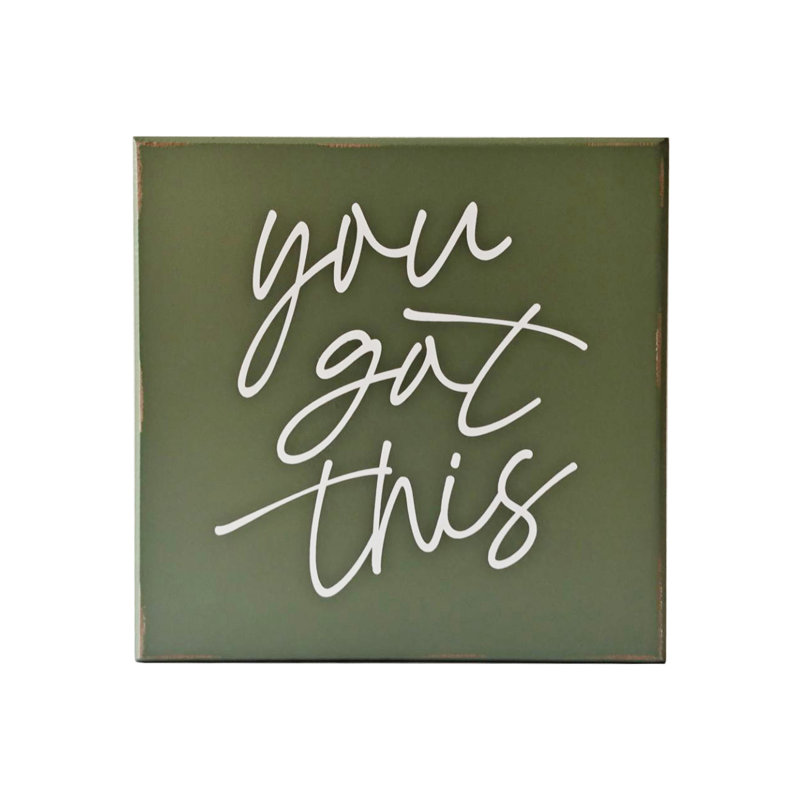 Plaque murale en bois vert 9,5 po