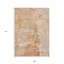 Tapis intérieur lavable abstrait 9 pi x 12 pi saumon