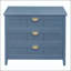Armoire américaine à 3 tiroirs avec grain de bois peint à la main