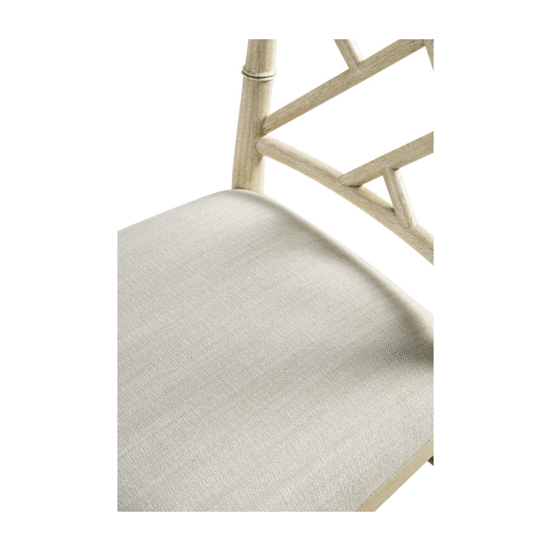 Saros Upholstered Dining Chair, Stripped Oak