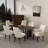 Beever Modern Chenille Upholstered Rubberwood Dining Chair in Cream-577052134