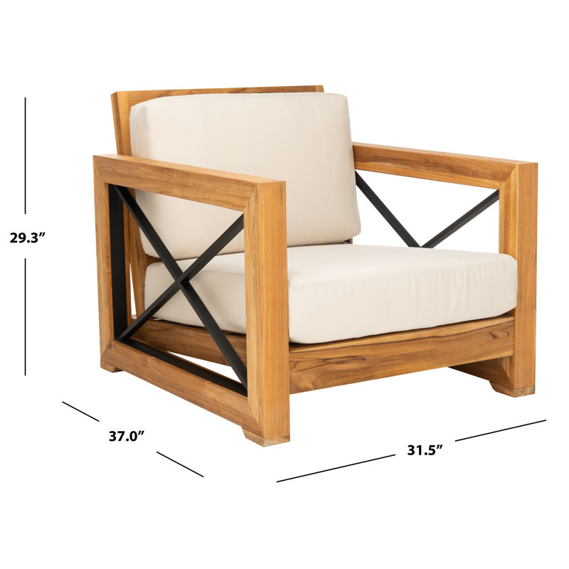 Zariah Outdoor Teak Lounge Chair