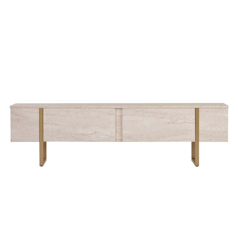 Unfinished TV Stand for TVs up to 70" with Fireplace Included