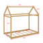 Lit simple en bois
