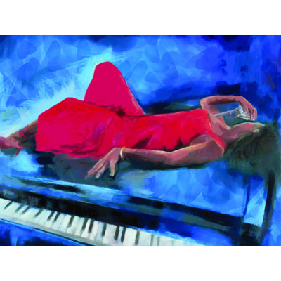 " Woman And Piano "