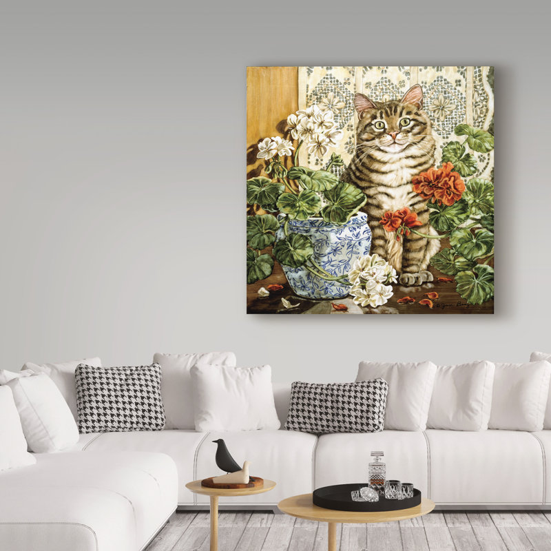 Gilstrap «Winters Garden», reproduction de peinture acrylique sur toile tendue, H 18 po x l 18 po x P 2 po