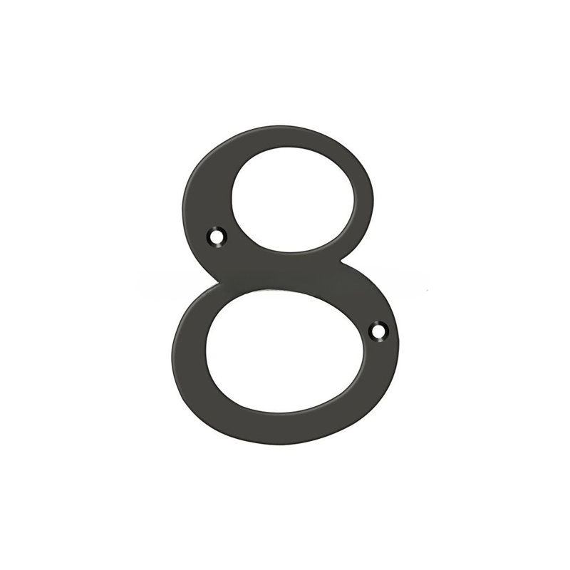 House Number, 8, Oil-Rubber Bronze