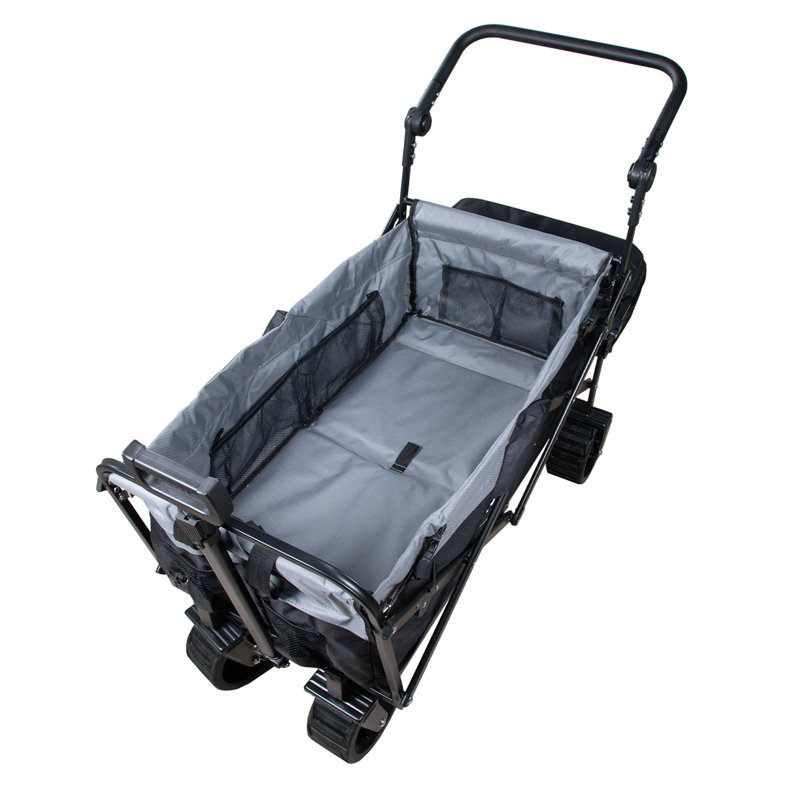 Chariot utilitaire pliable avec freins S3, Noir