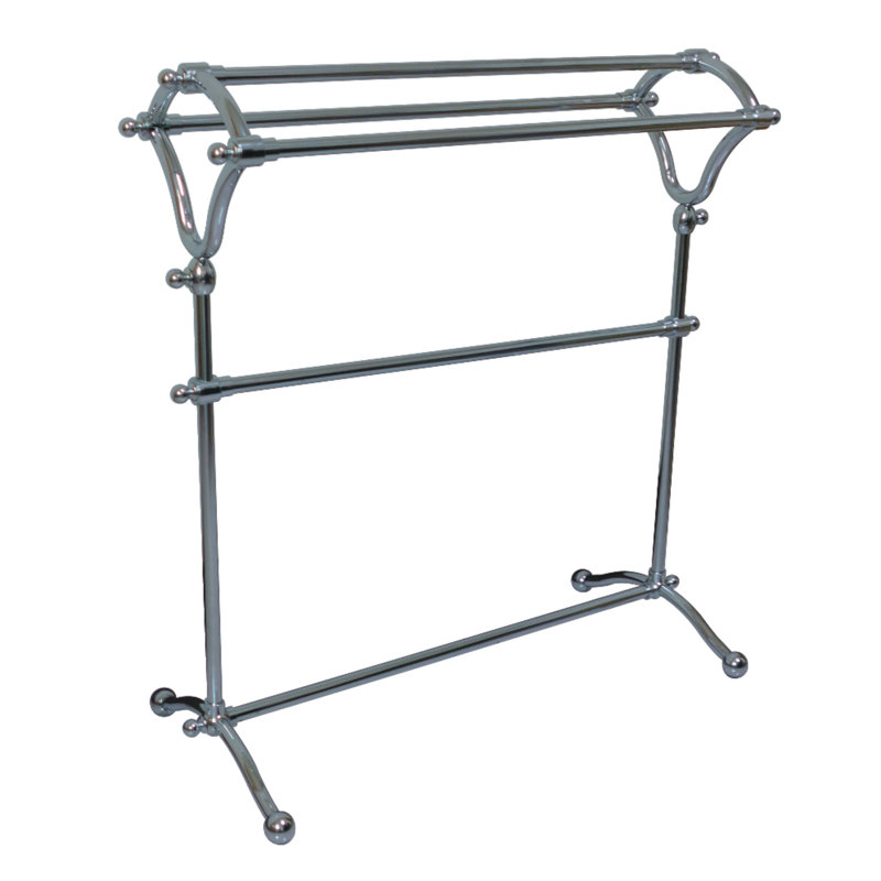 Porte-serviettes sur pied Edenscape, Chrome poli