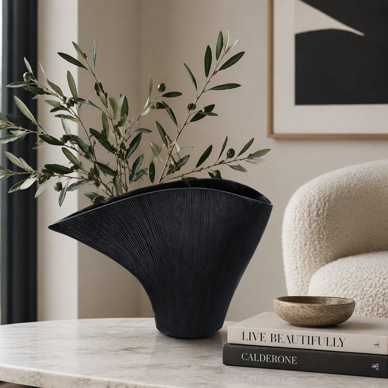 Karly Novelty Aluminum Table Vase, 11" H x 18" W x 5" D