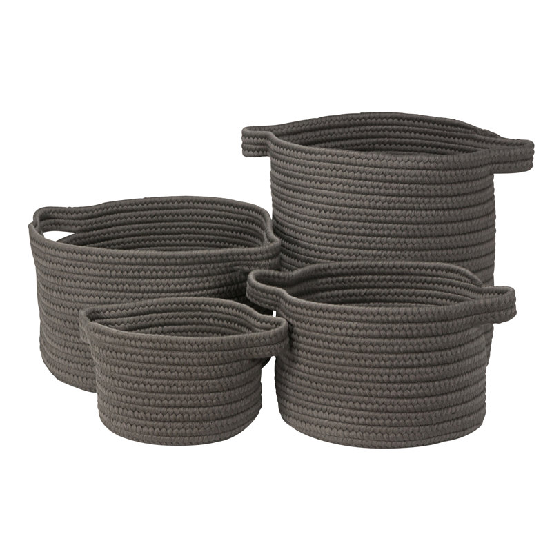 Red Barrel Studio Fabric Basket, Smoke