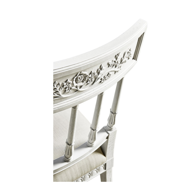 White Upholstered Dining Chair