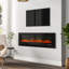 Tanisha Belfry Heating 182.9cm W Electric Fireplace with 5000 BTU-882094592-882094593