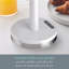 SWAN Elegance Towel Pole and 6 Cup Mug Tree Set with Textured Gloss Finish, Stainless Steel Accents and Non-Slip Bases-114165505