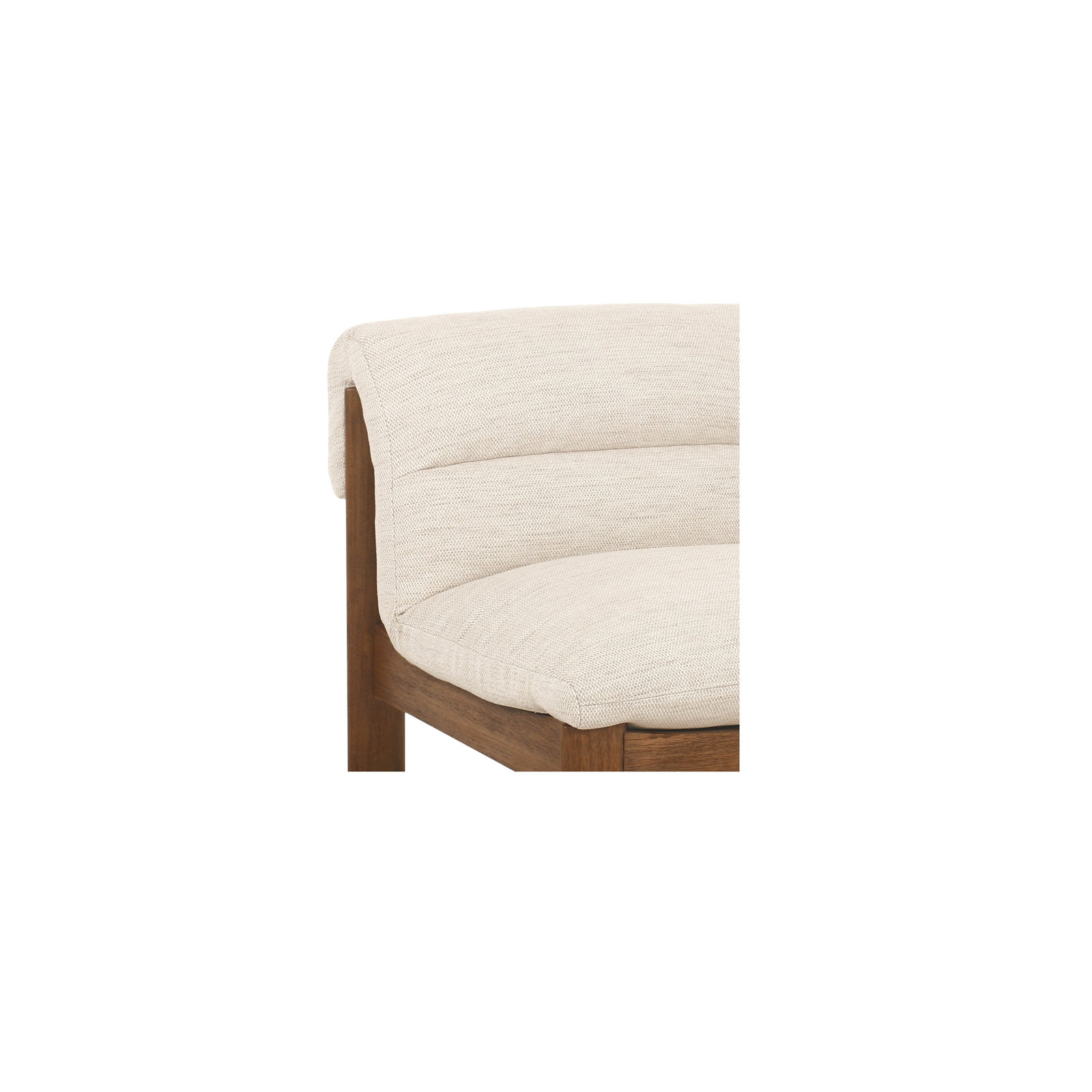 Accent Slipper Chair, Natural Mélange Basetweave