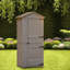 Spacieuse remise avec rangement, armoire de jardin rustique en bois 35,5 po