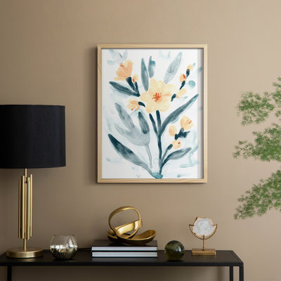 "Bouquet indigo et rosé II"