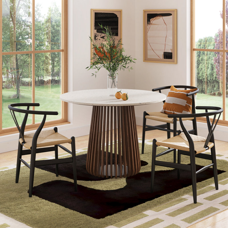 Kendall 46" Terrazzo Pedestal Dining Table